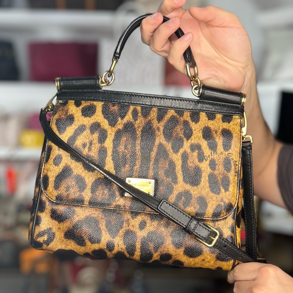 DOLCE&GABBANA 2 Way Leopard Bag